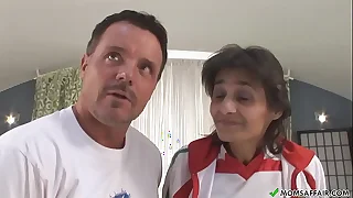 Hairy granny enjoys a good gender